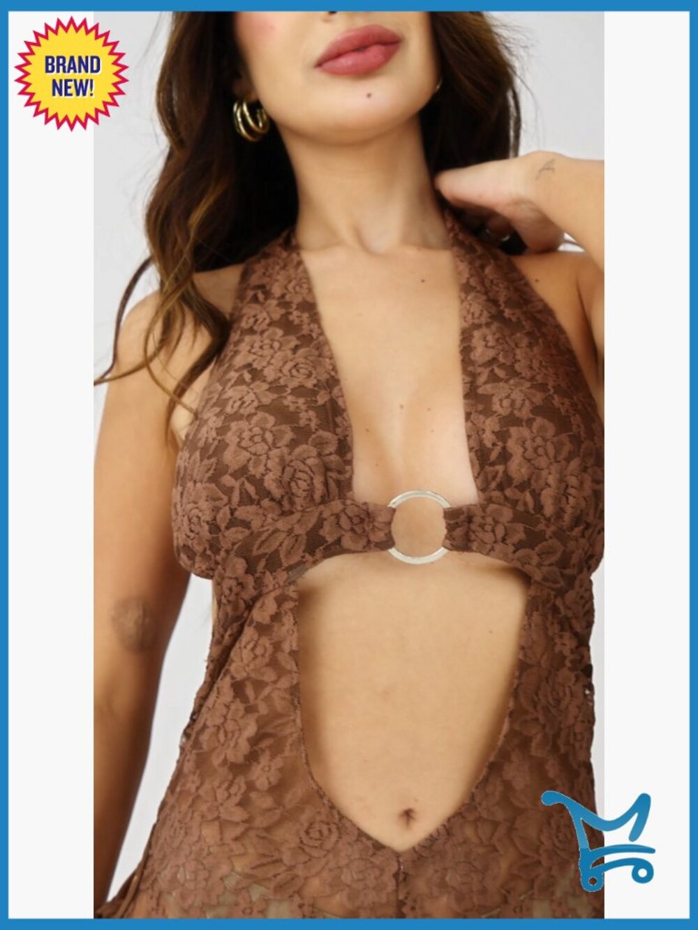 Sheer Mesh Lace Jumpsuit Sexy Sleeveless See Through Bodycon One Piece Party - Picture 6 of 6